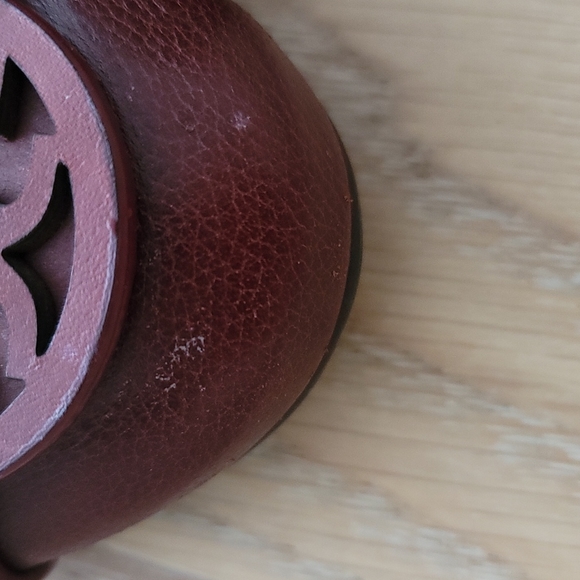 TORY BURCH  Burgundy Mini Miller flats - Picture 2 of 8